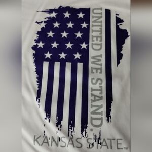 Columbia PFG Omni-Shade Long Sleeve White Mens XXL Kansas State UNITED WE STAND